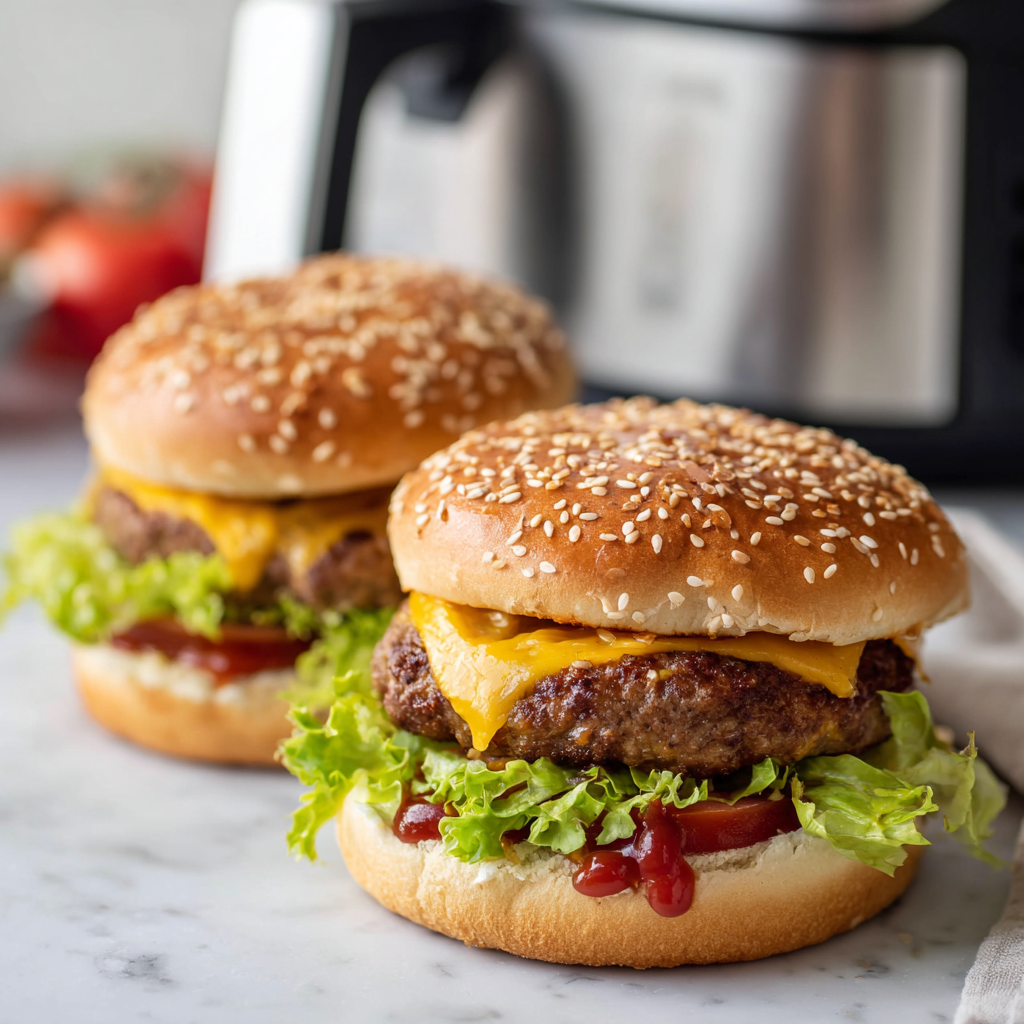 Hamburgers uit de Airfryer