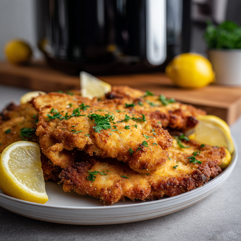 Kipschnitzel uit de Airfryer