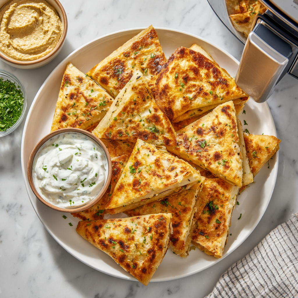 Knoflookwraps uit de Airfryer