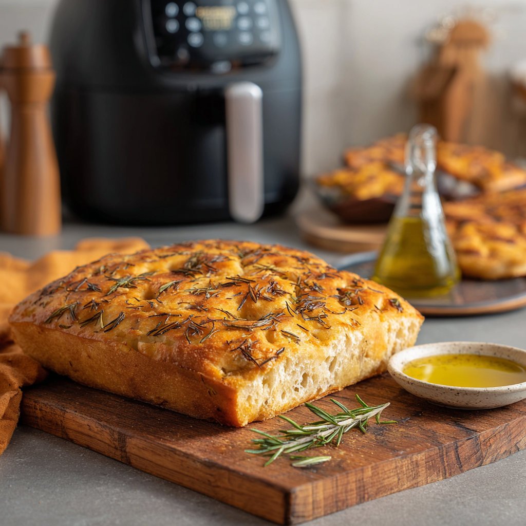 focaccia uit de airfryer