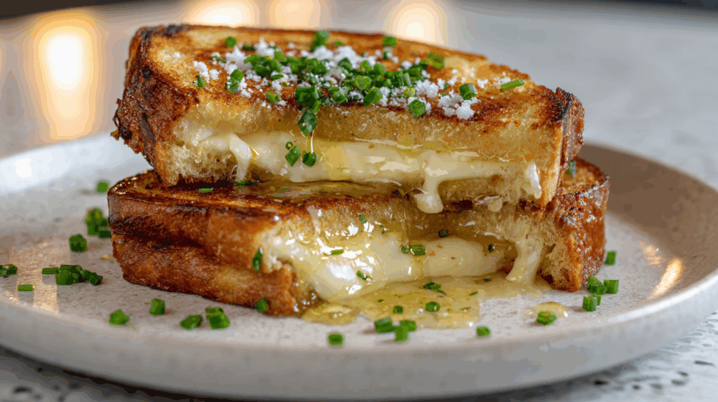 Tosti met brie en honing